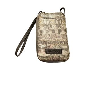 Sakroots Pattern artist Circle Smartphone Wristlet‎ Wallet Handbag NO LONG STRAP